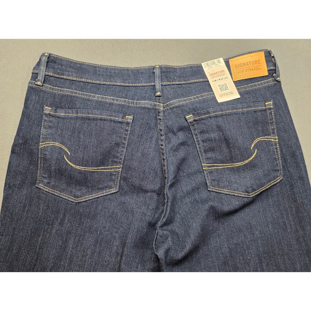 Levis Mid Rise Bootcut Jeans Womens 32x32 Dark Wash Stretch Comfort NWT - Picture 5 of 6